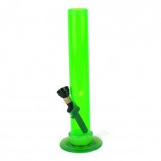 Acrylic bong Flat roller Green 20 cm, D=30mm
