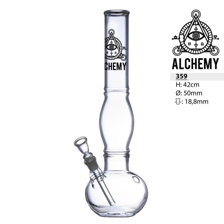 Alchmey  Glass Bong 42 cm 18,8 mm D=50 mm
