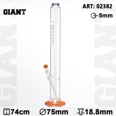 Giant Cane Glass Bong 74 cm, 18.8, D=75 mm
