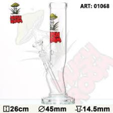 Mushroom Bolt Glass Bong 26cm 14.5mm Mushroom Bolt Glass Bong 26cm 14.5mm