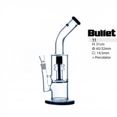 Bullet Glass Bong, 31 cm, perkolator