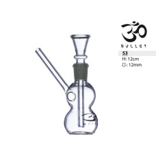 OM mini glass bong 12cm 12mm