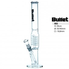 Bullet Glass Bong Ice Perkolator 39cm D=50 mm 18.8