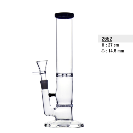 Bullet Glass Bong  perkolator Honeycomb 14.5mm 27cm
