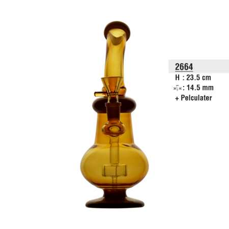 Bullet Glassbong Orange Pelculator 23.5cm, 14.5