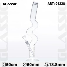 Glassic Zig Zag Bong 50 cm D=50 mm 18.8