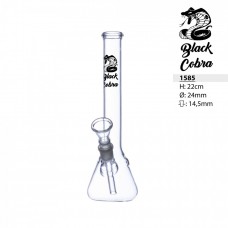 Black Cobra Glass Bong 22cm D=24mm 14.5