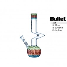 Bullet Glass Bong  V-Form, 25 cm