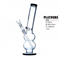 Playbong Heavy Glass, Ice, 39 cm