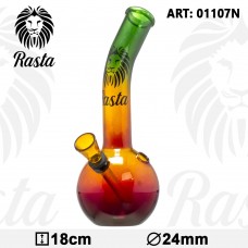 Rasta Bouncer Glass Bong 18 cm 14.5 D=24 mm