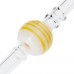 AO glass mouthpiece Lollipop Twist yellow white