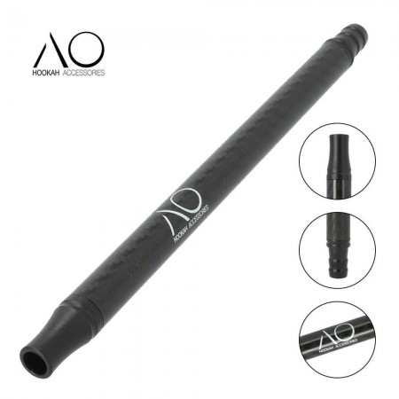 AO Alu-Carbon ustnik Črni 25 cm