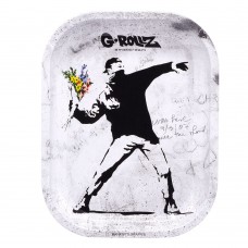 G-ROLLZ Banksy's Flower Thrower Alt Small Tray 14x18 cm