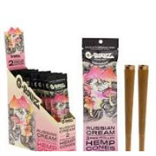 G-Rollz Blunts Pre-Rolled Hemp Cones Russian Cream 2 kos