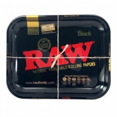 Pladenj Metal Rolling Tray RAW Black 34x27.5 cm