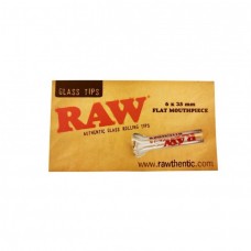 Raw Glass Tips Flat Mouthpiece 6x35mm