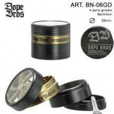 Dope Bros Metal Grinder Gold 50 mm 4part