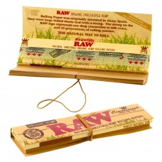 Organic Hemp Connoisseur KS Slim RAW rolling papers + tips