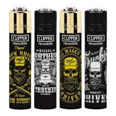 Clipper Lighters Driving Skulls